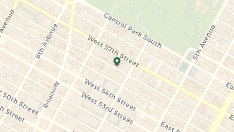 Map of 119 W 56th St, New York, NY 10019, USA