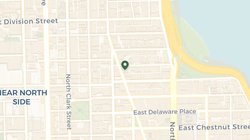 Map of 21 E Bellevue Pl, Chicago, IL 60611, USA