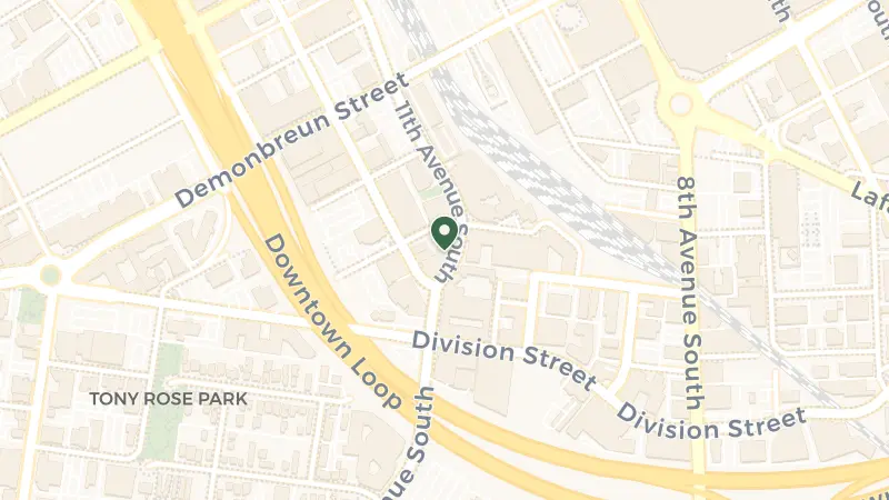 Map of 401 11th Ave S, Nashville, TN 37203, USA