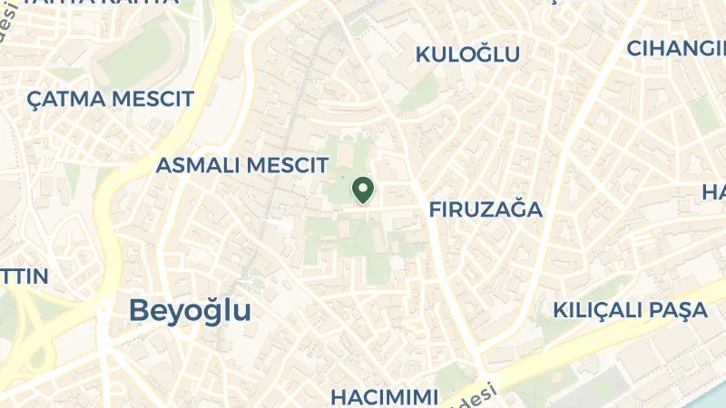Map of Firuzağa Mah.Boğazkesen Cad No:18, Tomtom, Tomtom Kaptan Sk., 34425 Beyoğlu/İstanbul, Türkiye