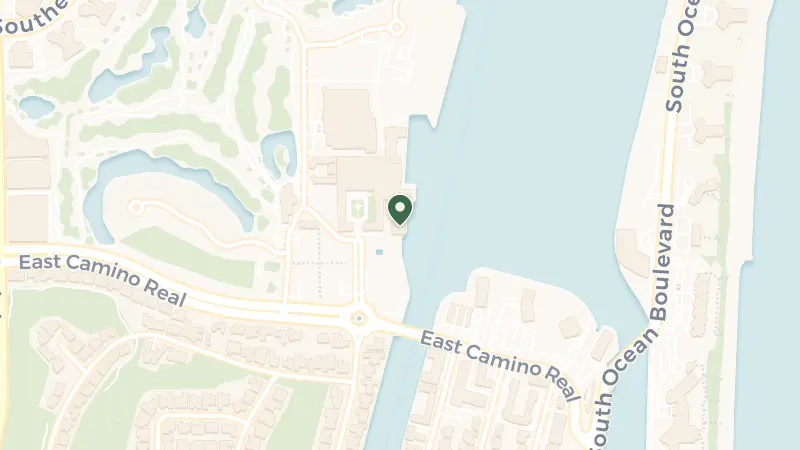 Map of 501 E Camino Real, Boca Raton, FL 33432, USA