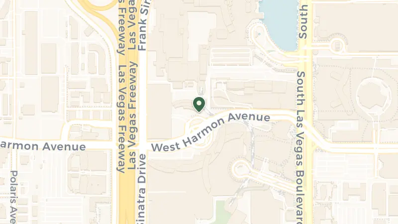 Map of 2600 W Harmon Ave, Las Vegas, NV 89158, USA