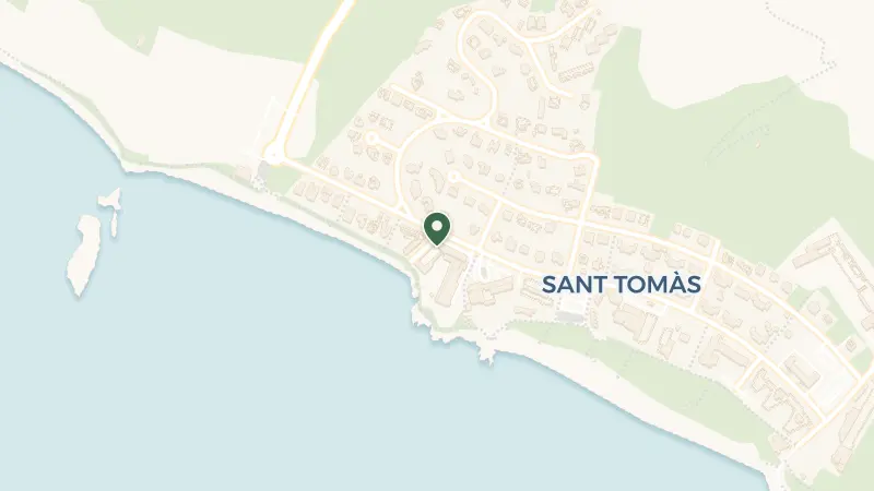 Map of Urbanització Santo Tomàs, 07749 Sant Tomas, Illes Balears, Spain