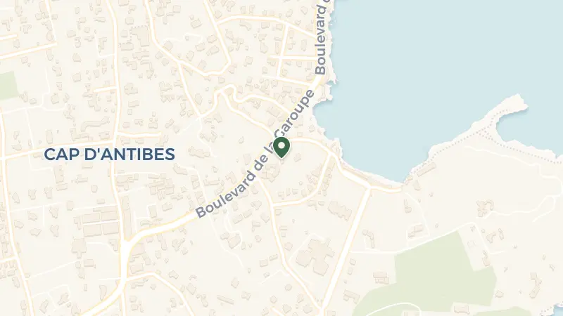 Map of 770 Chem. de la Garoupe, 06160 Antibes, France