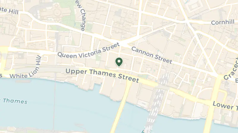 Map of 19-20 Garlick Hill, London EC4V 2AU, UK