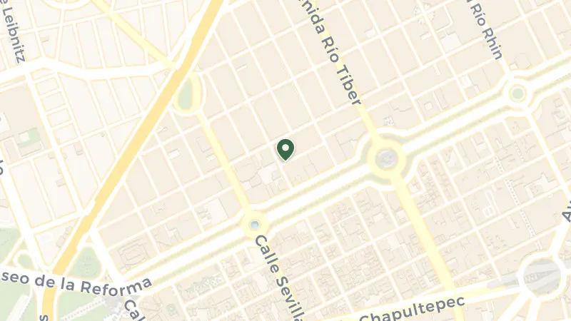 Map of Río Volga 105, Cuauhtémoc, 06500 Ciudad de México, CDMX, Mexico