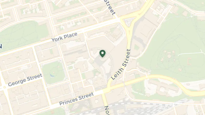 Map of 1 Saint James Square, Edinburgh EH1 3AX, UK