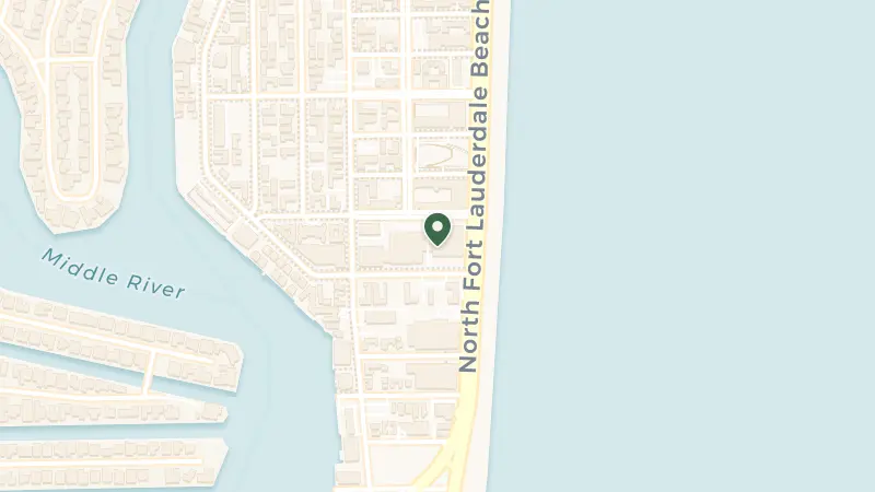Map of 401 N Fort Lauderdale Beach Blvd, Fort Lauderdale, FL 33304, USA