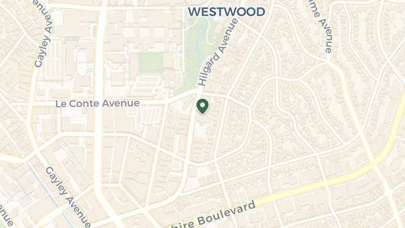 Map of 930 Hilgard Ave, Los Angeles, CA 90024, USA