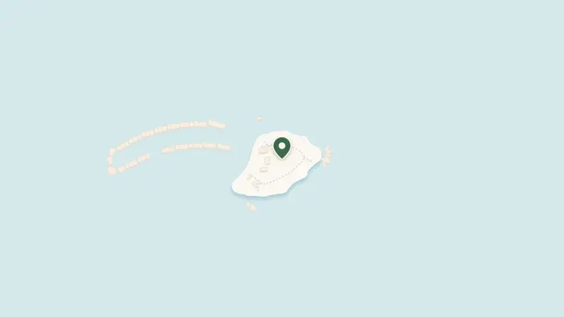 Map of Fesdu Island North Ari Atoll, 09110, Maldives
