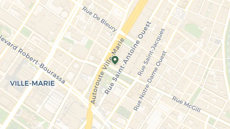 Map of 901 Rue du Square-Victoria, Montréal, QC H2Z 1J1, Canada