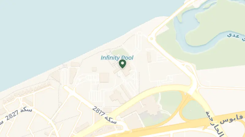 Map of Al Qurum Bareeq Al Shatti, Al Kharjiya Street, Muscat 103, Oman