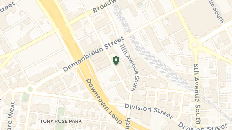 Map of 300 12th Ave S, Nashville, TN 37203, USA