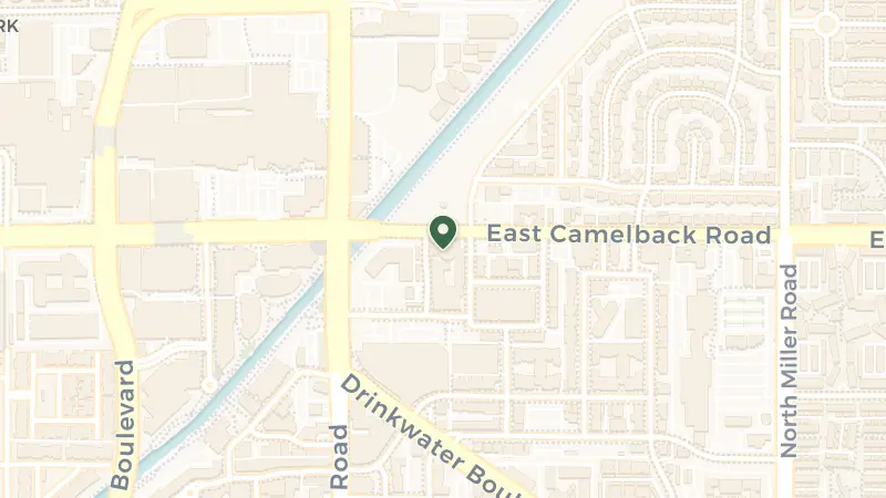 Map of 7277 E Camelback Rd, Scottsdale, AZ 85251, USA