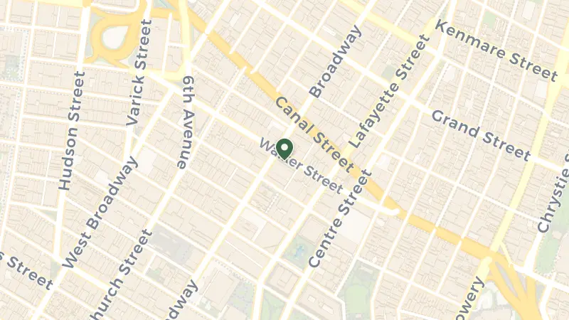 Map of 77 Walker St, New York, NY 10013, USA