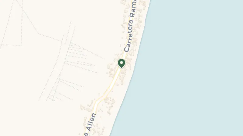 Map of Carr. Tulum-Boca Paila KM 8.7, Tulum Beach, Zona Hotelera, 77780 Tulum, Q.R., Mexico