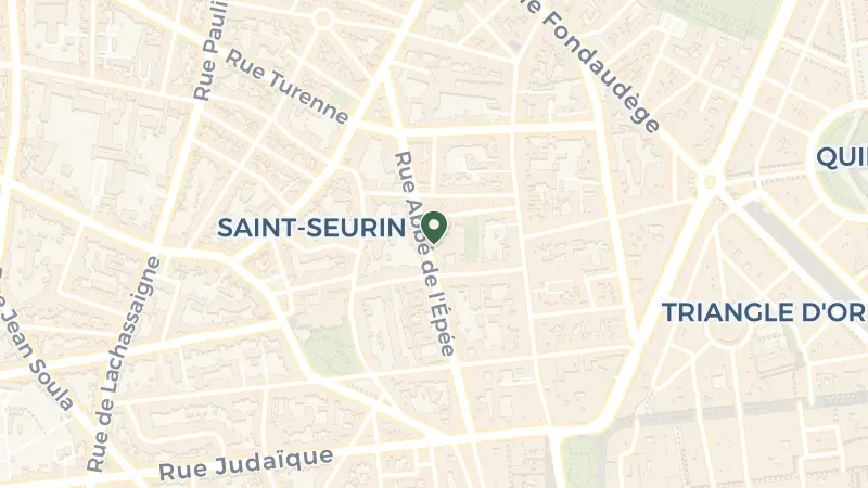 Map of 108 Rue Abbé de l'Épée, 33000 Bordeaux, France